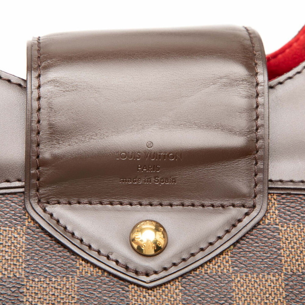 Louis Vuitton Damier Sistina GM Tote Bag Shoulder N41540 Brown Leather Women'... - Picture 7 of 7